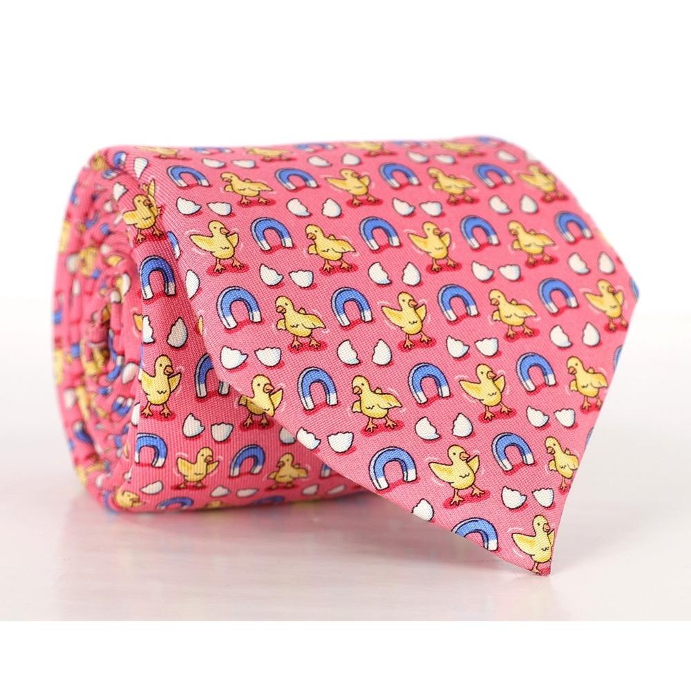 VINEYARD VINES Marthas 100% Silk Necktie USA Designer Pink‎ Checks Magnets